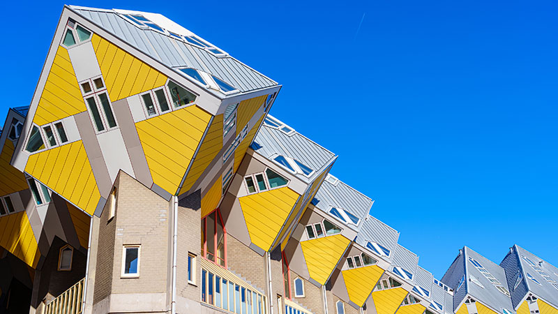 Særegen arkitektur i Rotterdam