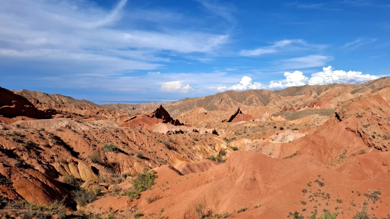 Skazka Canyons spesielle gyllenbrune fjellformasjoner 
