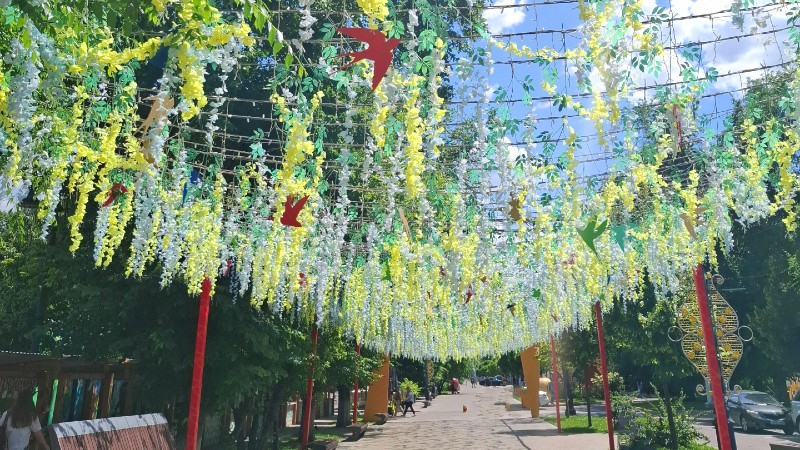 Hyggelig g�gate i Almaty